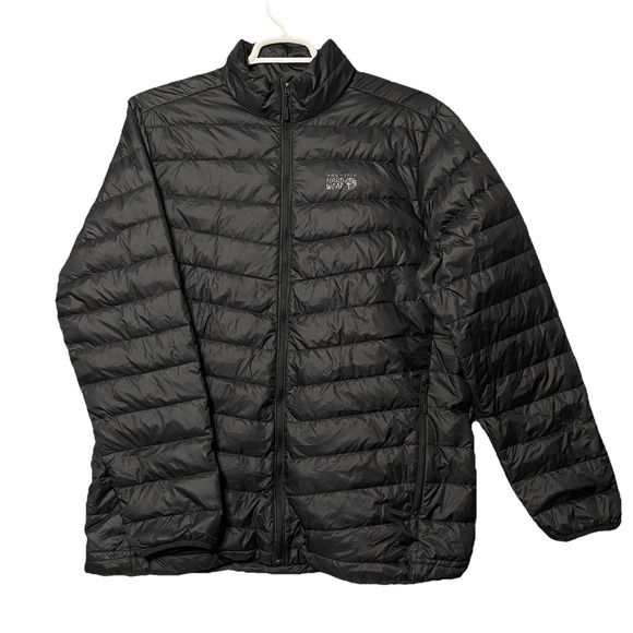 Mountain Hardware Marblemount Jacket XL Quilted Duck Down Puffer Black Hiking - Picture 1 of 8